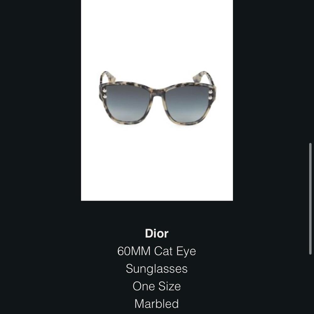 Dior Tortoise Cat Eye Sunglasses
